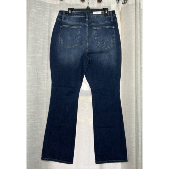 NWT Judy Blue Jeans Slim Bootcut High Rise Dark Wash Denim Stretch Women's 16W - Picture 2 of 9